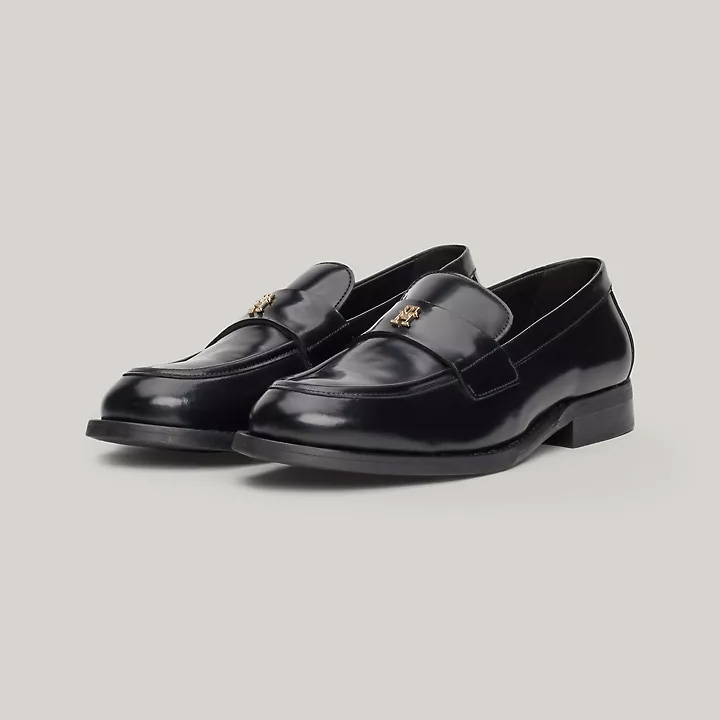 Tommy Hilfiger Monogram Leather Loafer